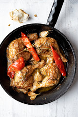 rustic italian golden tuscan chicken