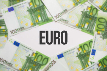Euro Cash background. Euro Money Banknotes