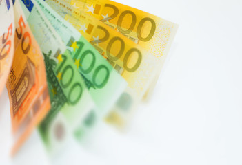 Euro Cash background. Euro Money Banknotes