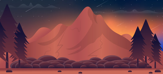 Firewatch Mountain Background