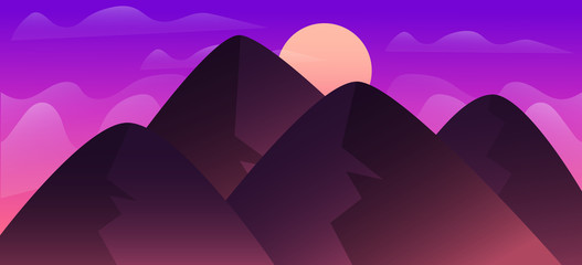 Sunset Game Background 