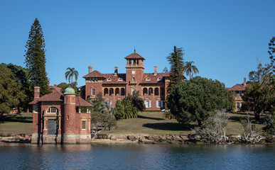 Thomas Walker Rivendell Family Hospital on banks of Parramatta River, Concord, Sydney Australia