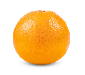 pink orange or grapefruit isolated on white background . full depth of field