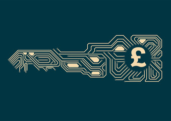 Circuit board consisting of keys, pound sign