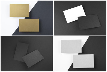 Blank business cards