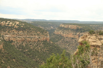 Obraz premium Mesa Verde Peaks, LanMesa Verde Peaks, Landscape, Storms, and Formations and Ancient Buildingsdscape, Storms, and Formations and Ancient Buildings