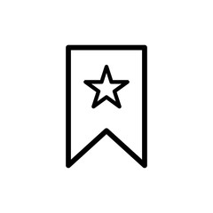 Bookmark symbol icon vector