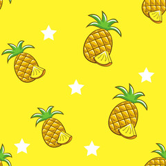 pineapple vector pattern graphic design