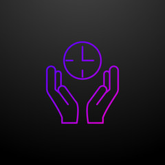 time hands nolan icon. Elements of logistics set. Simple icon for websites, web design, mobile app, info graphics