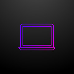a laptop nolan icon. Elements of school set. Simple icon for websites, web design, mobile app, info graphics