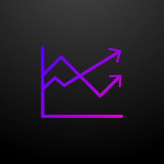 arrow stats nolan icon. Elements of startups set. Simple icon for websites, web design, mobile app, info graphics