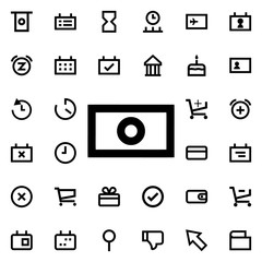 Cash icon. Universal set of web for website design and development, app development