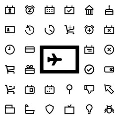 travel card icon. Universal set of web for website design and development, app development
