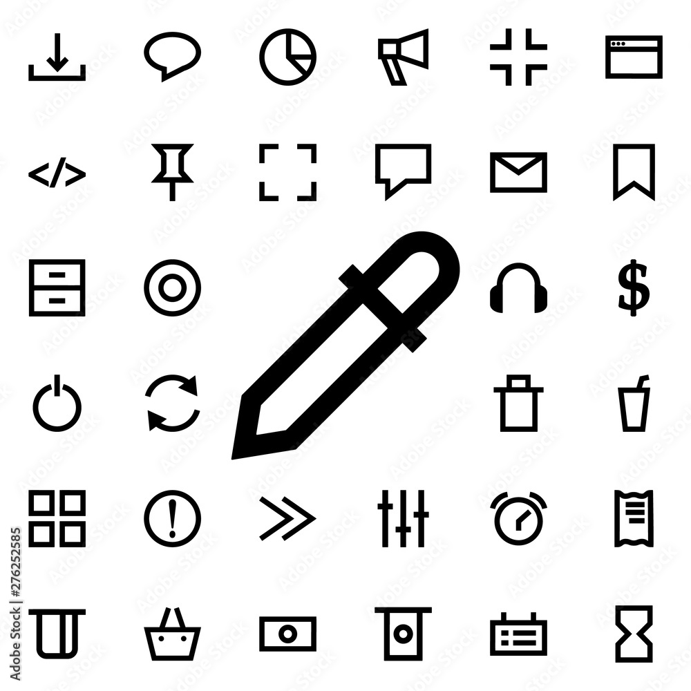 Poster loading icon. universal set of web for website design and development, app development