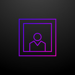 Profile picture line nolan icon. Elements of cv set. Simple icon for websites, web design, mobile app, info graphics