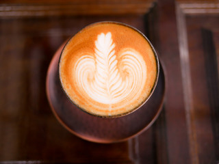 cup of coffee on a background