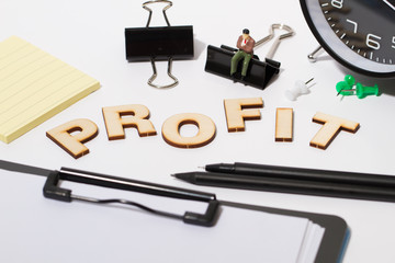 Business text, financial infographic