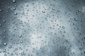 raindrops on glass