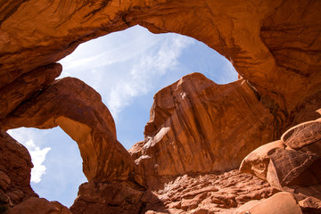 Double Arch in Arches National Park. 