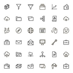 Development icon set.