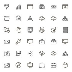 Development icon set.