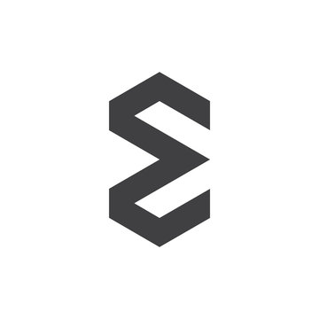sigma simple geometric logo vector