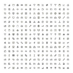 Development icon set.