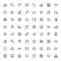 File storage icon set.