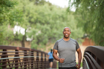 Portrait of a fit mature African American man