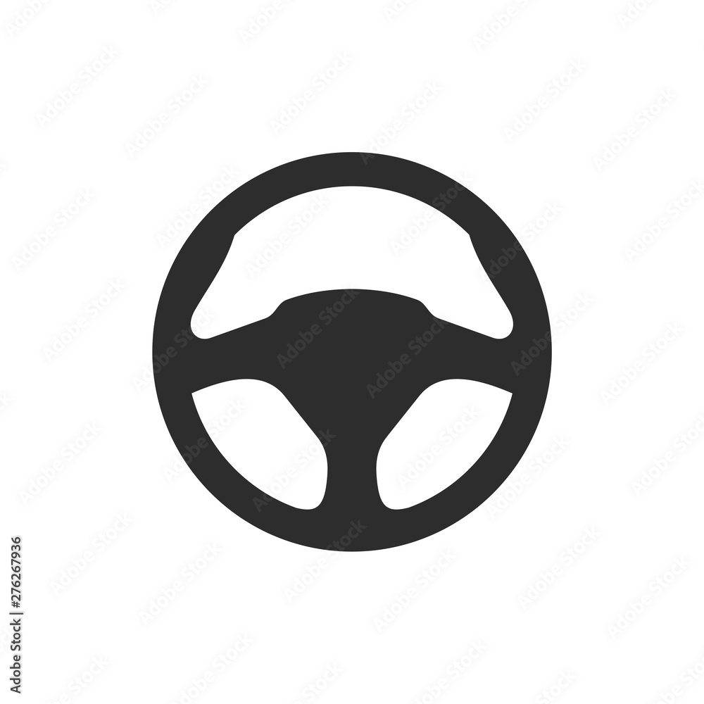Aufkleber car steering wheel icon set symbol template black color editable. simple logo vector illustration fo