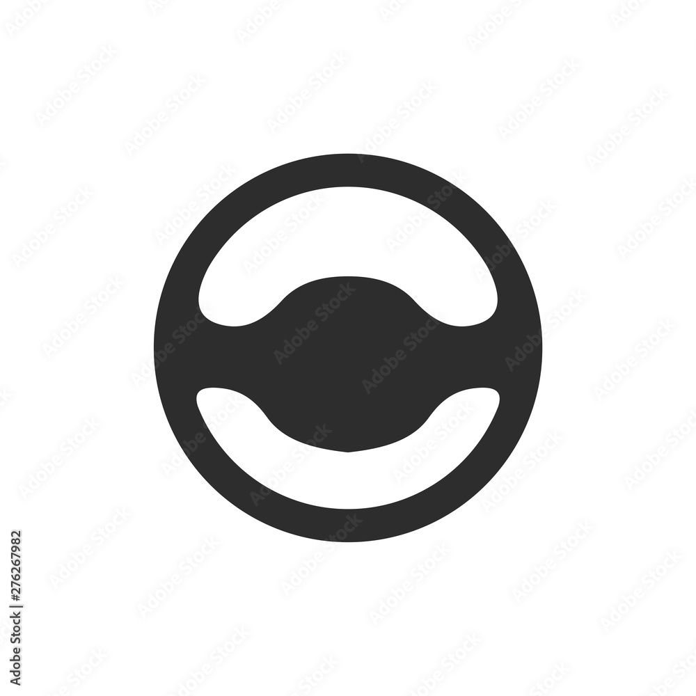 Aufkleber car steering wheel icon set symbol template black color editable. simple logo vector illustration fo