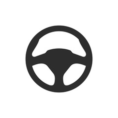 Car steering wheel icon set symbol template black color editable. simple logo vector illustration for graphic and web design.