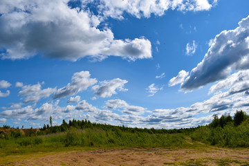 Obraz premium clouds over mountains