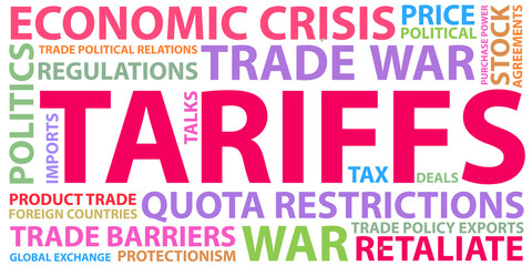 Trade war, USA versus China. America-China tariff business global exchange international.