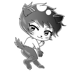 アニメ風・ハロウィン仮装をする子供30