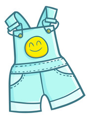 Funny and cute toddler wardrobe made from denim