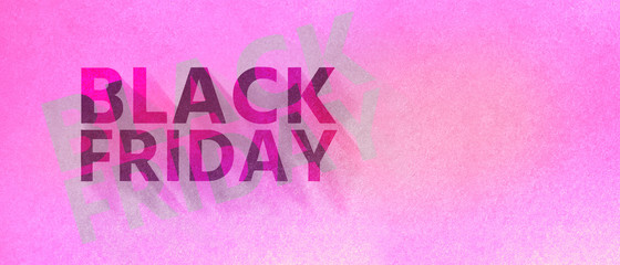 Restrained elegance banner for sales on Black Friday. Rectangular banner. Sale poster of black friday. Design home page sliders for black friday sales on red background. 3D