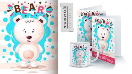 Polar bear - mockup for your idea