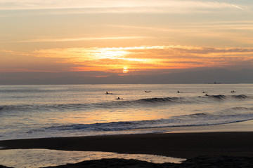 鵠沼海岸から 烏帽子岩 夕焼け / Shonan Aboshi-Iwa sunset