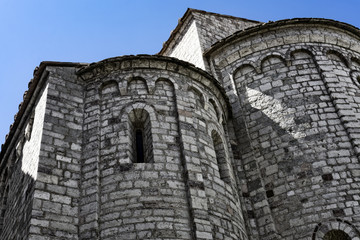 medieval building, St. Eufemia Church. Spoleto. Umbria.