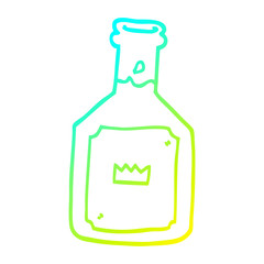 cold gradient line drawing cartoon alcoholic drink