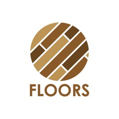 Flat Style Logo Laminate, Parquet for Flooring Company 