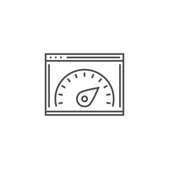 SEO performance Line Icon