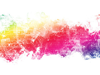 Colorful Abstract Artistic Watercolor Paint Background