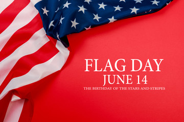 Happy American Flag Day background .