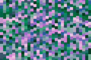 Colorful geometric pattern with different shapes. Oil painting on canvas style. Modern creative texture, minimal flat style. 