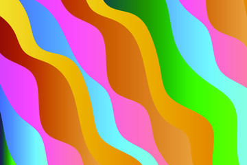 Colorful background with curved lines. Pattern design for banner, poster, flyer, card, cover, brochure