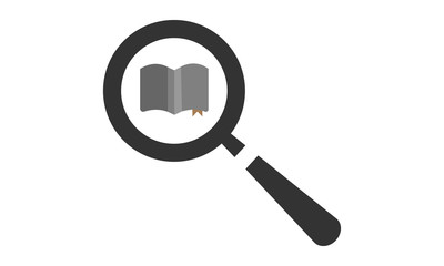 Book search icon for reading and educational materials