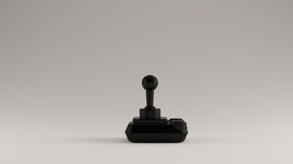 Fototapeta na wymiar Black Retro Wireless Joystick 3d illustration 3d render
