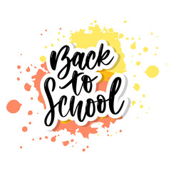 Set of Welcome back to school labels. School Background. Back to school sale tag. Vector illustration. Hand drawn lettering badges.